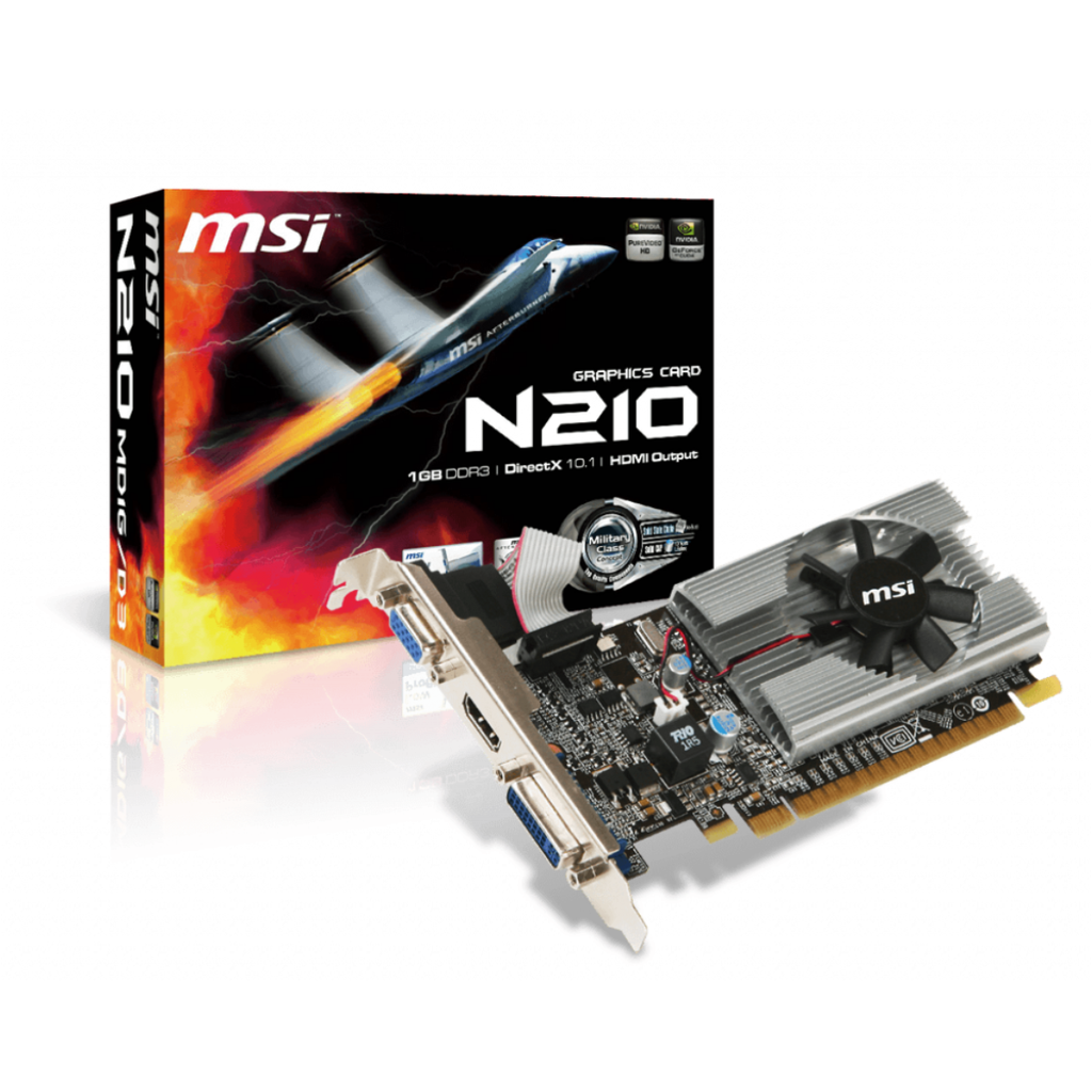Placa de Video MSI GeForce GT 210 1GB LP DDR3