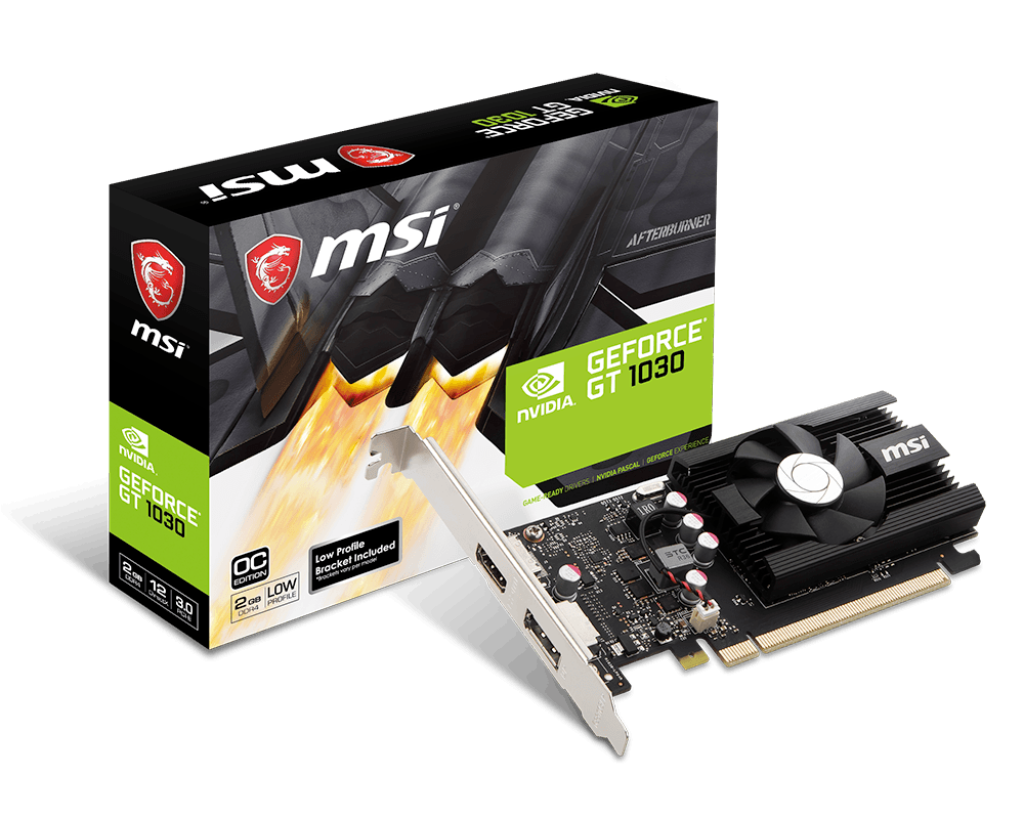 Placa de Video MSI GeForce GT 1030 2G LP OC DDR4