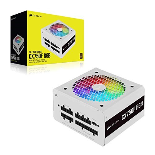 Fuente Corsair CX750F 750W 80 Plus Bronze Fully Modular RGB White (0631)