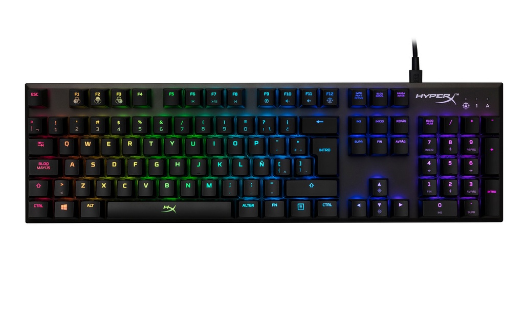 Teclado HyperX Alloy FPS RGB Mecánico Gaming Kailh Silver (8620)