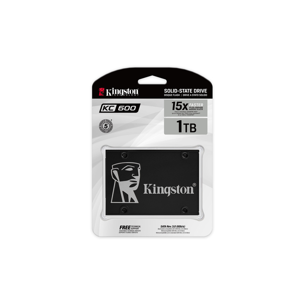 Disco SSD Kingstone KC600 1024 GB SATA Interno 7 mm