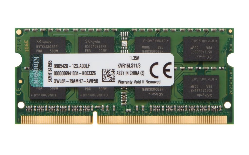 Memoria SODIMM DDR3 8Gb 1600 Kingston (9791)