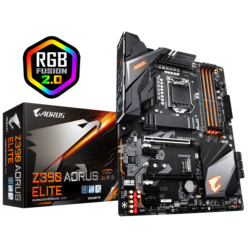 Mother GIGABYTE Z390 AORUS ELITE 1.0 s1151 DDR4 (8va y 9na Gen) (4398)