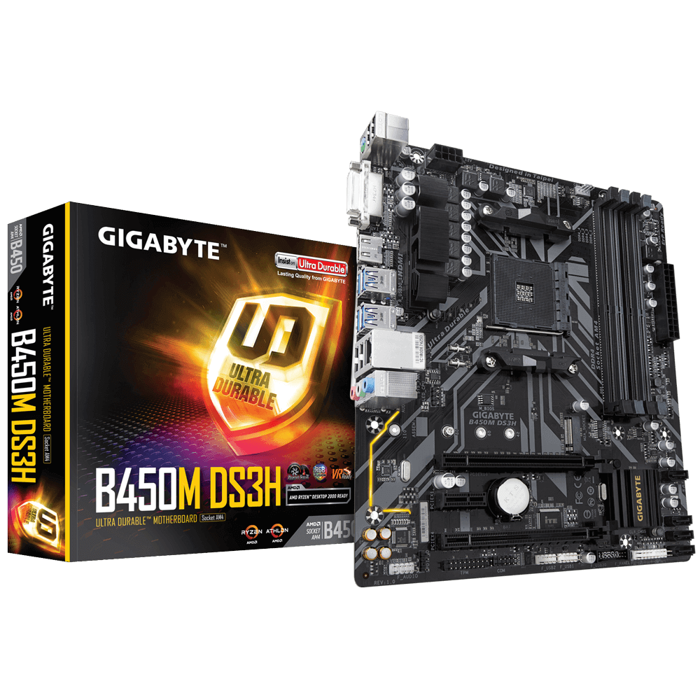Mother GIGABYTE B450M DS3H 1.0 DDR4 sAM4 (3827)