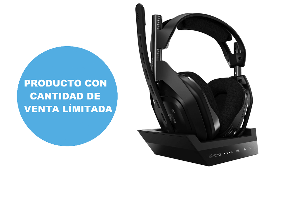 Auricular c/mic Wireless Astro A50 Black + Base PS4 Gen4 939-001674