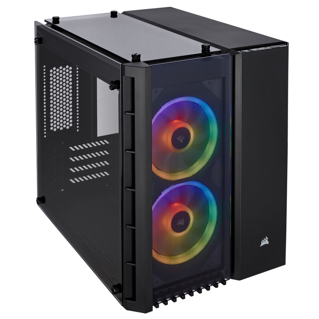 Gabinete Corsair Crystal 280X RGB m-ATX Tempered Glass Black (5191)