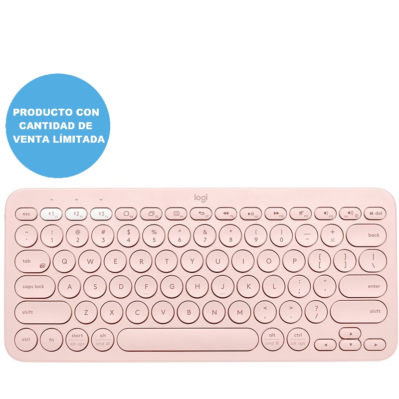 Teclado Logitech Bluetooth K380 Rose 920-009594