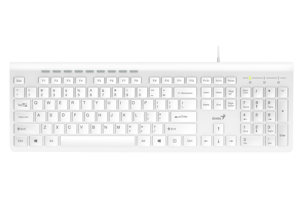 Teclado Genius SlimStar 230 USB White