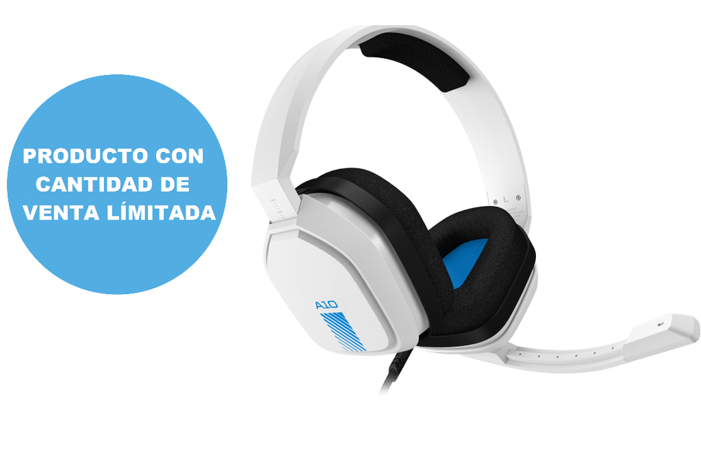 Auricular c/mic Astro A10 White/Blue PS4 Xbox Nint PC MAC 939-001846
