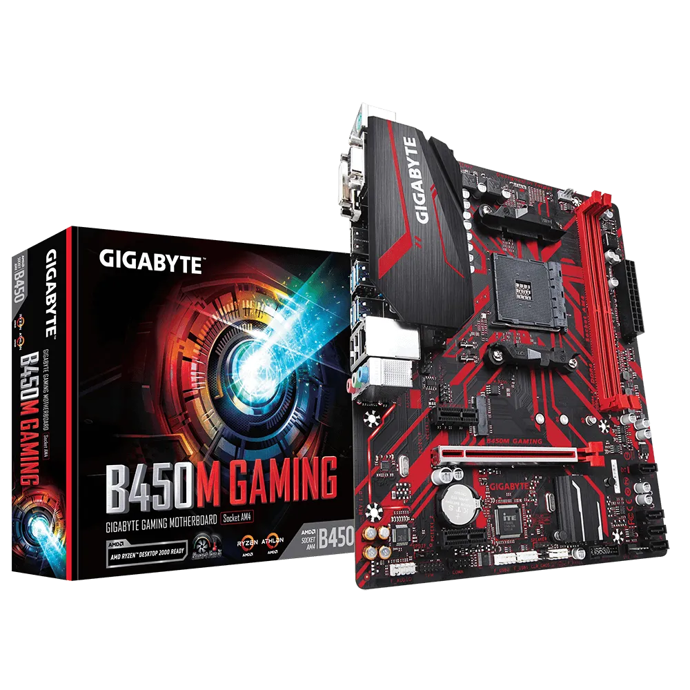 Mother GIGABYTE B450M GAMING 1.0 DDR4 sAM4 (4497)