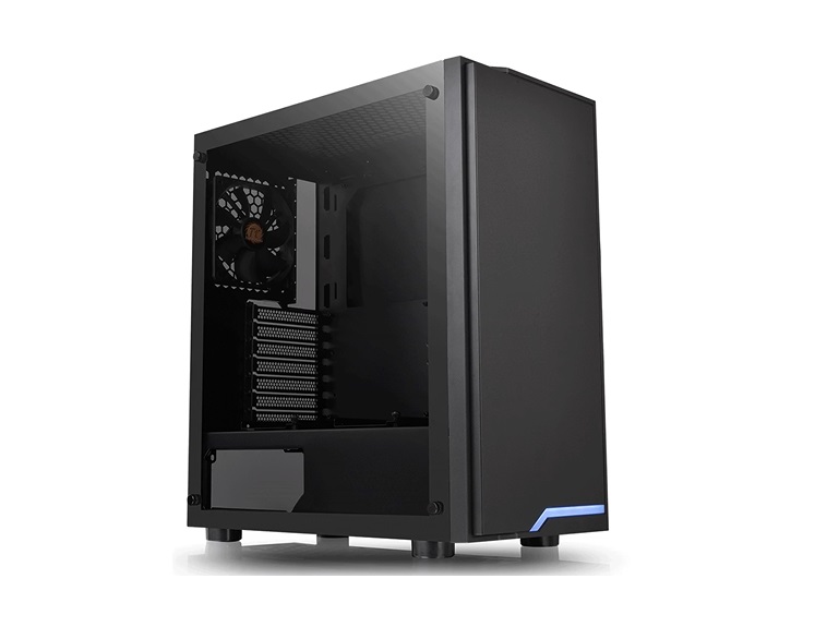 Gabinete TT H100 Mid-Tower TG Fan x1 Black