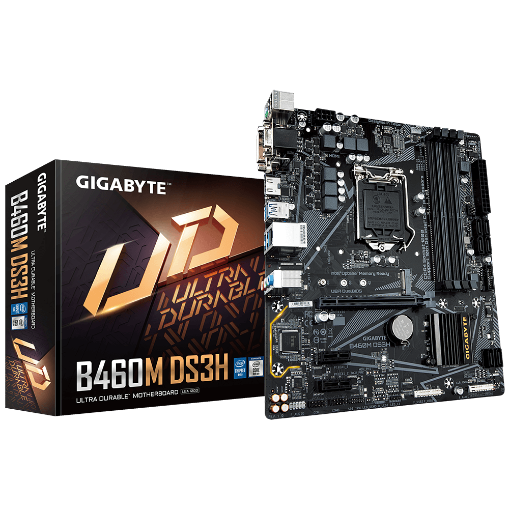 Mother GIGABYTE B460M DS3H mATX s1200 (solo 10ma gen) (8846)
