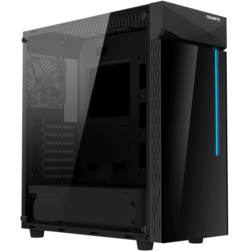 Gabinete Gigabyte C200G Mid-Tower TG ATX Black (1247)