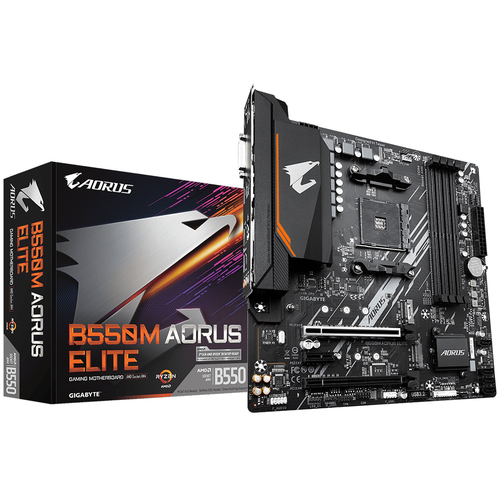 Mother GIGABYTE B550M AORUS ELITE 1.0 sAM4 DDR4 (Ryzen 3ra y 5ta Gen) (9546)