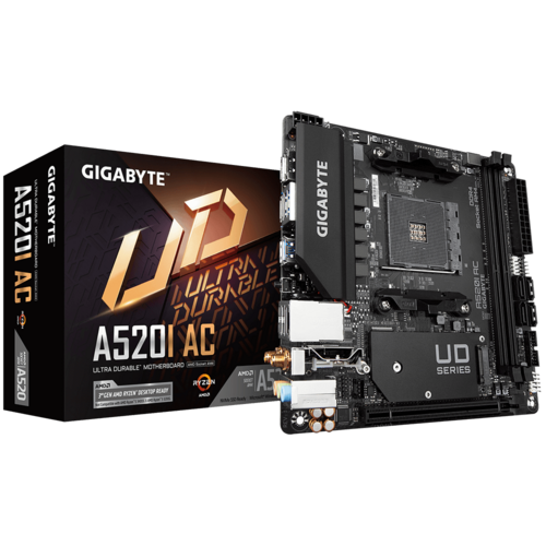 Mother GIGABYTE A520I AC ITX sAM4 DDR4 (solo Ryzen 3ra Gen) (9867)