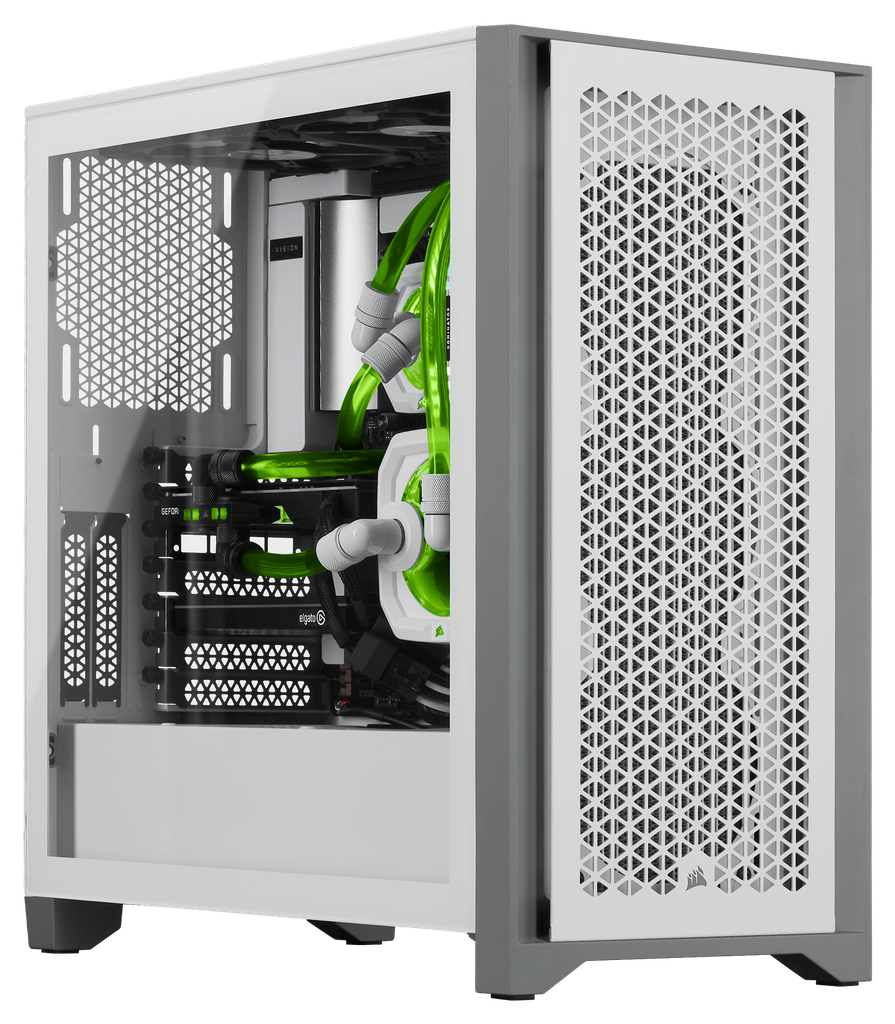 Gabinete Corsair 4000D Airflow TG Mid-Tower ATX White