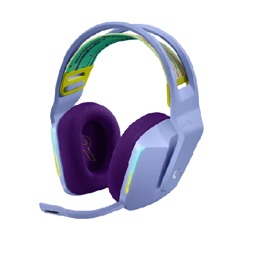 Auricular Wireless Con Microfono Logitech G733 Lila  RGB 981-000889