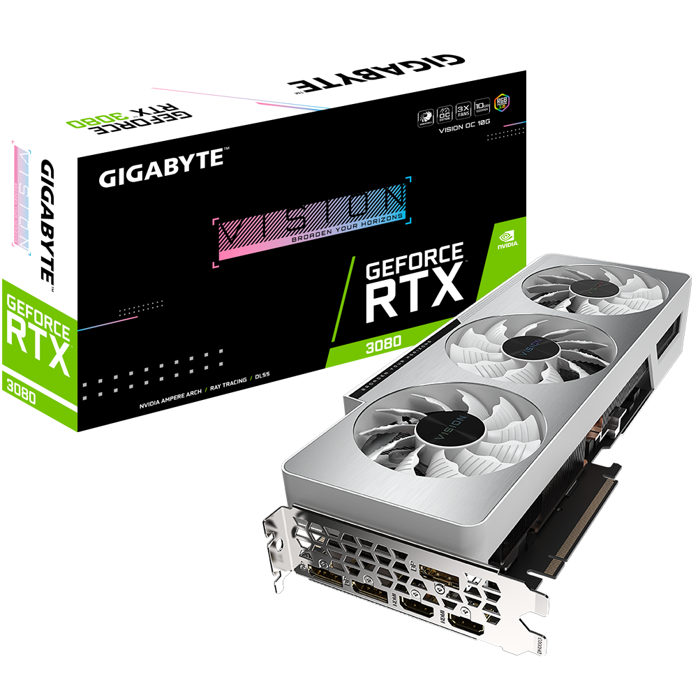 VGA Gigabyte GeForce RTX 3080 VISION OC 10G LHR (9480)
