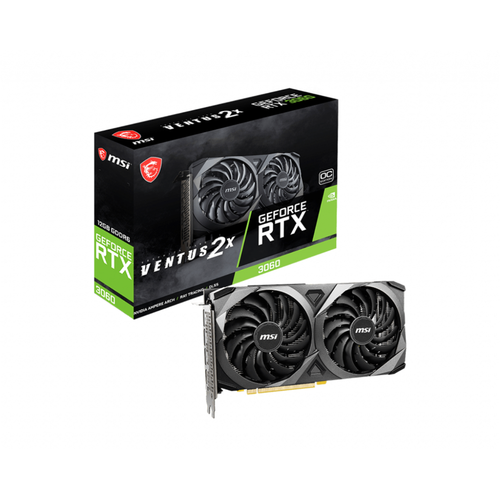 Placa de Video MSI GeForce RTX 3060 VENTUS 2X 12G OC