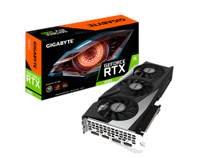 Placa de Video Gigabyte GeForce RTX 3060 Gaming OC 12G
