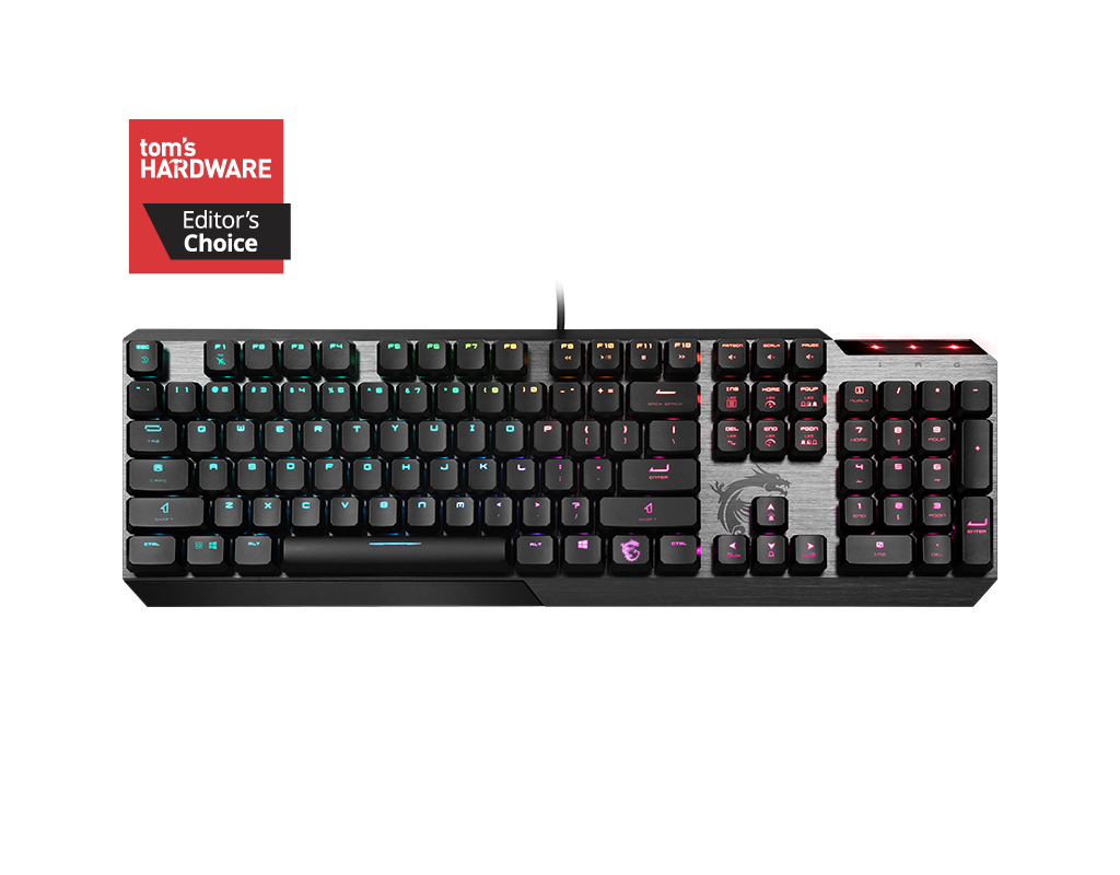 Teclado MSI Vigor GK50 Mecanico RGB Kailh Switch Low Profile ENG (0528)