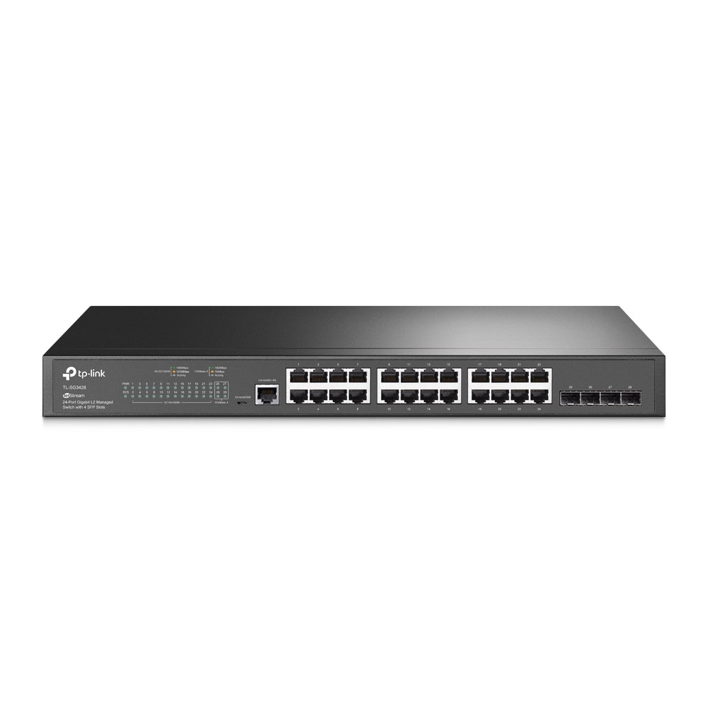 Switch Tp-Link TL-SG3428 Jetstream 24 Puertos + 4 SFP L2 Gigabit Managed