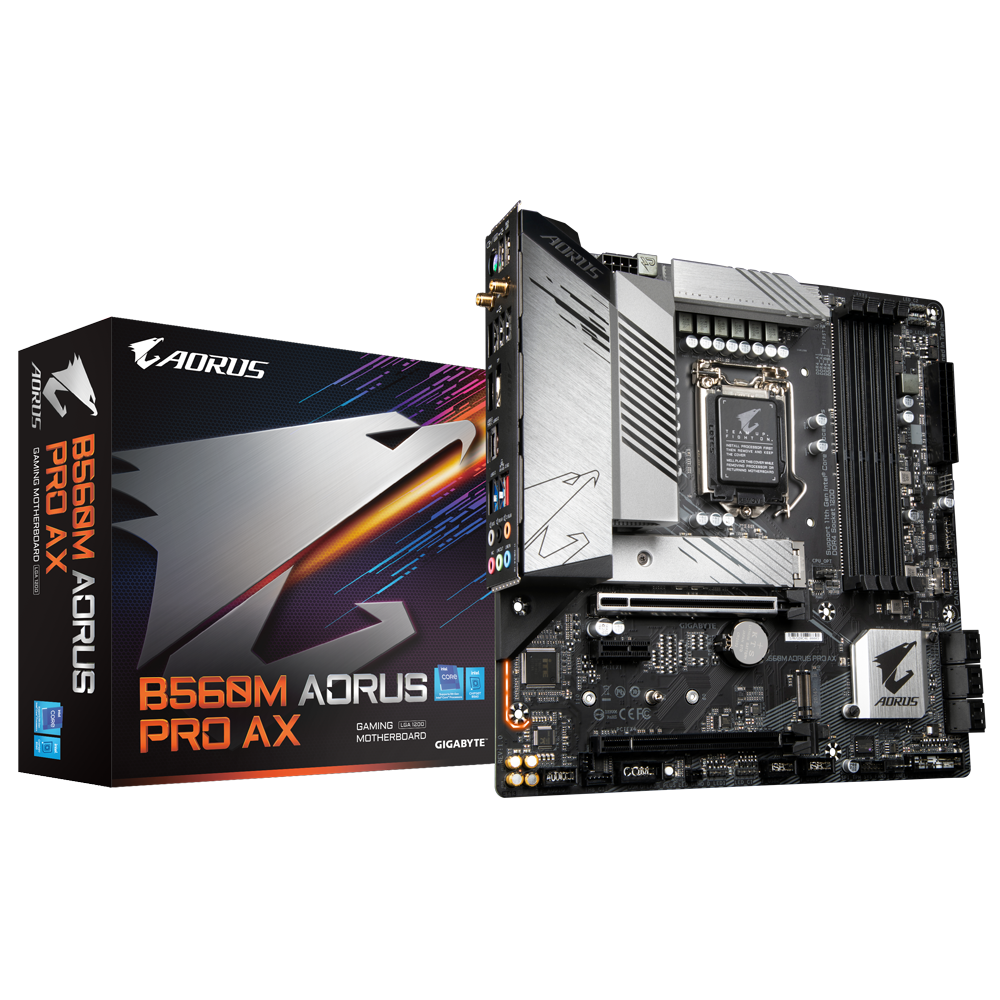 Mother GIGABYTE B560M AORUS PRO AX 1200 DDR4 (10ma/11va Gen) (5318)