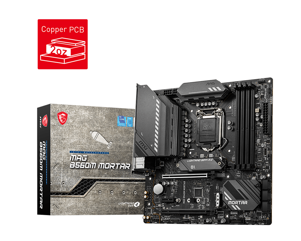 Mother MSI B560M MORTAR S1200 DDR4 (11va Gen) (7832)