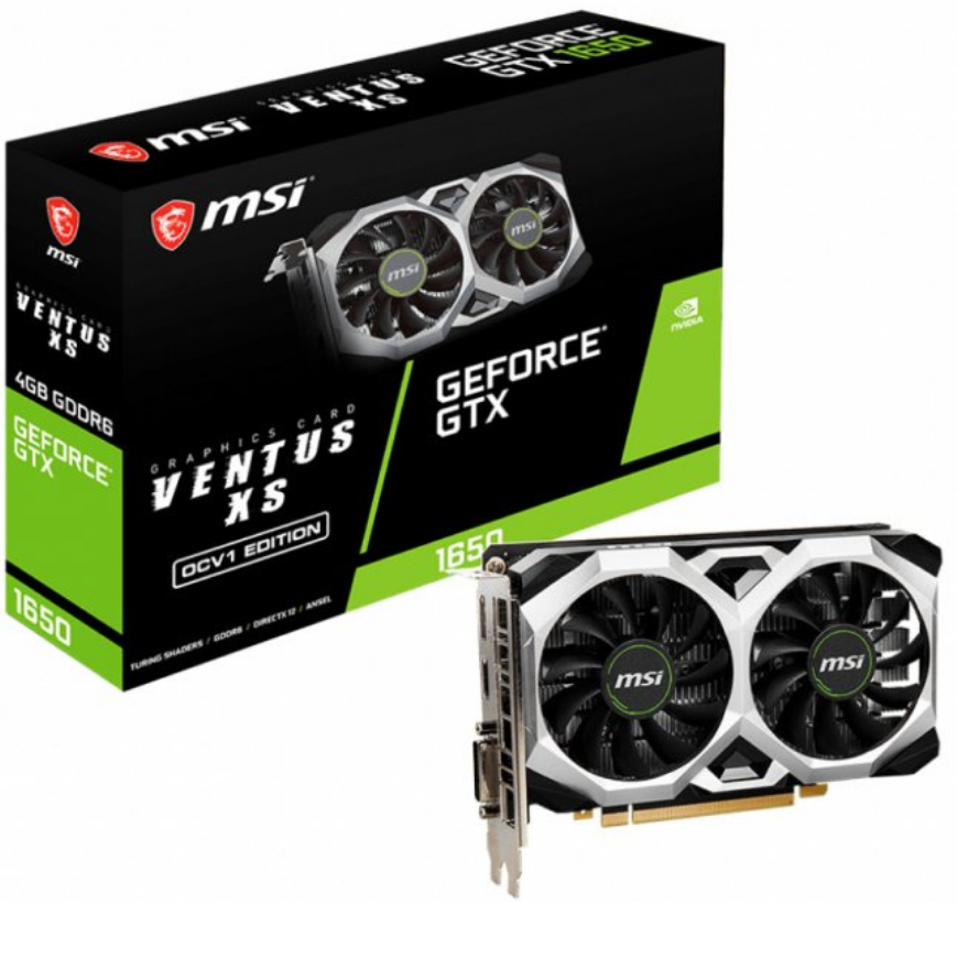 VGA MSI GeForce GTX 1650 D6 VENTUS XS OC (0422)