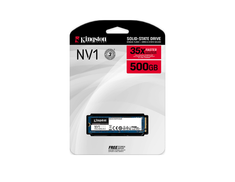 Disco SSD M.2 KINGSTON SNVS 500GB NVMe PCIe (6841)
