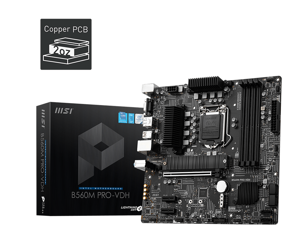 Mother MSI B560M PRO-VDH s1200 DDR4 (11va gen) (3444)