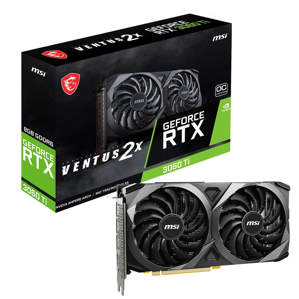 VGA MSI GeForce RTX 3060 Ti VENTUS 2X 8G OCV1 LHR (2061)