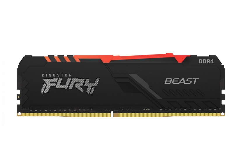 Memoria DDR4 Kingston 8Gb 2666 MHz FURY BEAST RGB (9668)