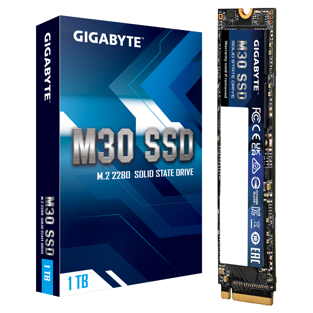 Disco SSD M.2 GIGABYTE 1TB M30 PCIe 3.0x4 NVMe (2668)