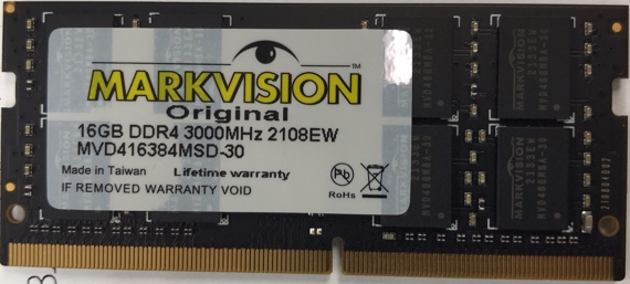 Memoria SODIMM DDR4 Markvision 16Gb 3000 MHz 1.20V BULK