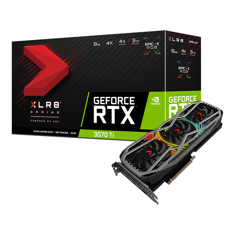 VGA PNY GeForce RTX 3070 Ti 8GB XLR8 GAMING REVEL EPIC-X RGB TRIPLE FAN (7777)