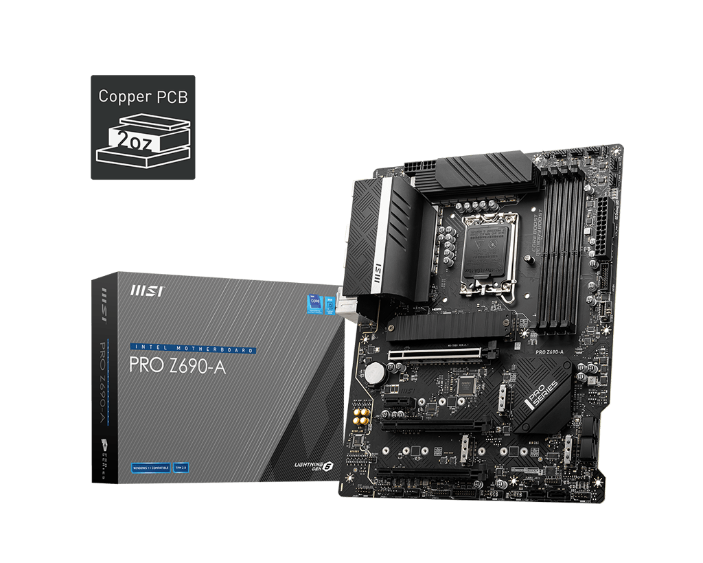 Mother MSI PRO Z690-A DDR5 s1700 (12va Gen) (6608)