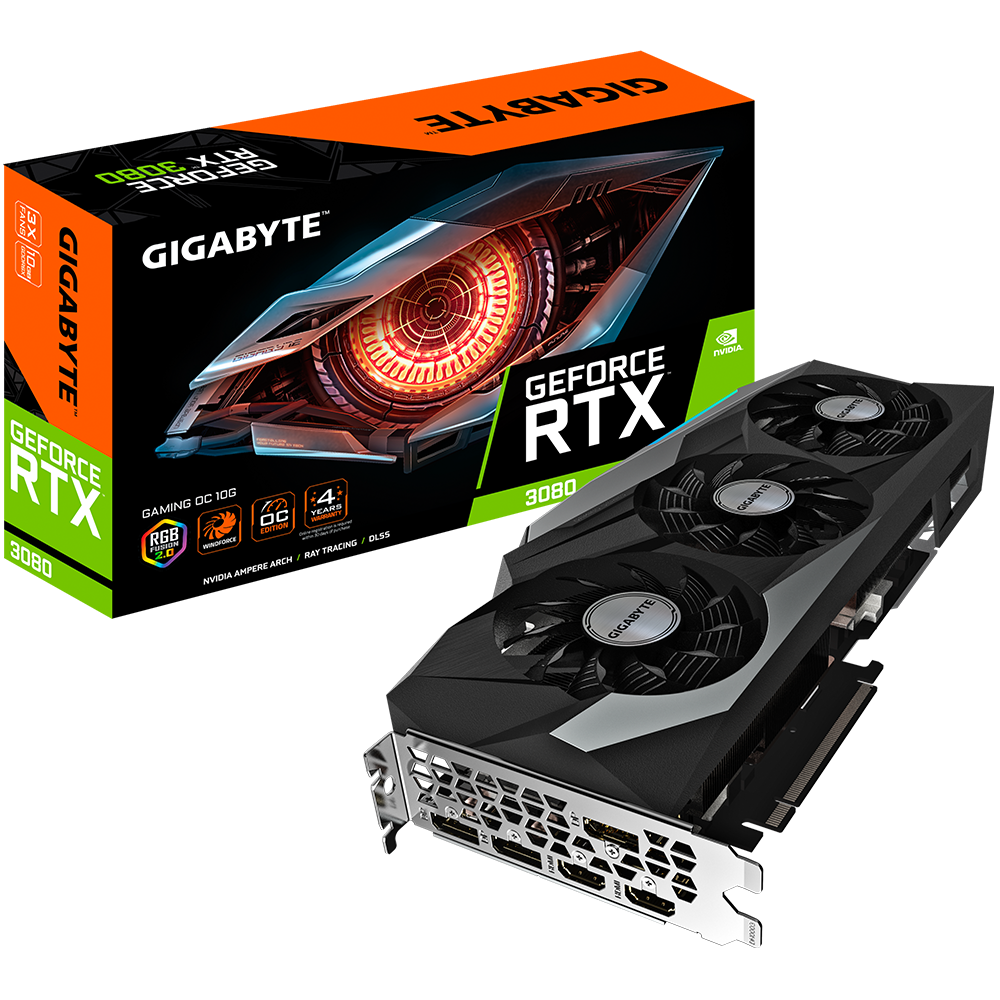 VGA Gigabyte GeForce RTX 3080 GAMING OC 10G 2.0 LHR (9497)
