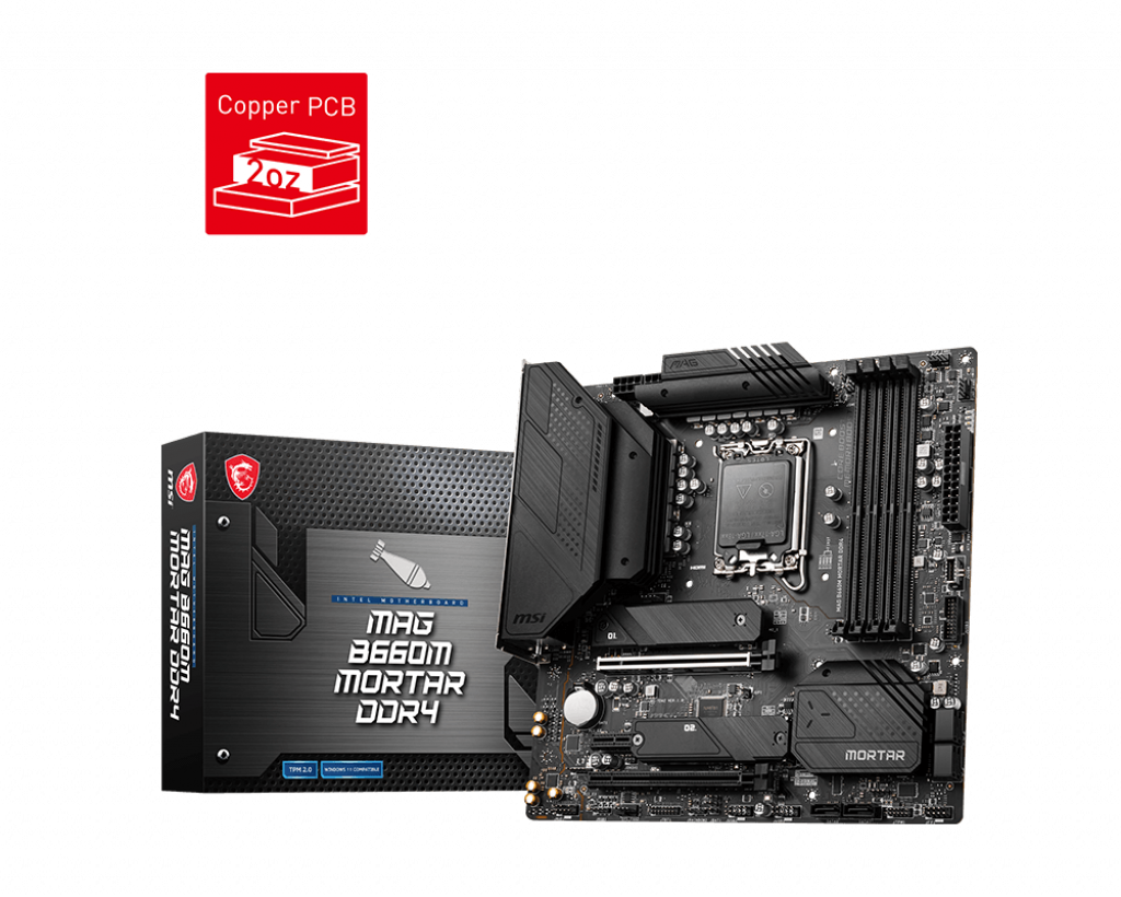 Mother MSI MAG B660M MORTAR DDR4 s1700 (12va Gen) (9963)