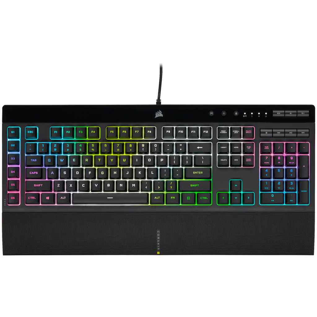 Teclado Corsair K55 RGB PRO XT iCue Macro Key (1637)