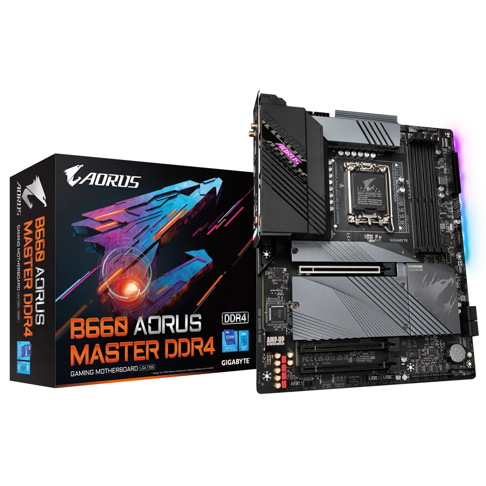 Mother GIGABYTE B660 A MASTER DDR4 1.1 s1700 (12va Gen) (9988)