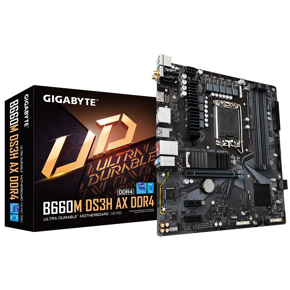 Mother GIGABYTE B660M DS3H AX DDR4 1700 (12va/13va Gen) (9971)