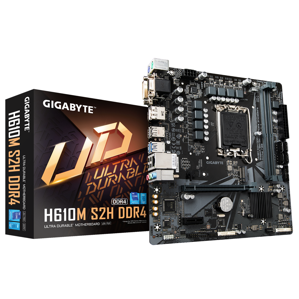 Mother GIGABYTE H610M S2H DDR4 1.1 s1700 (12va Gen) (0427)