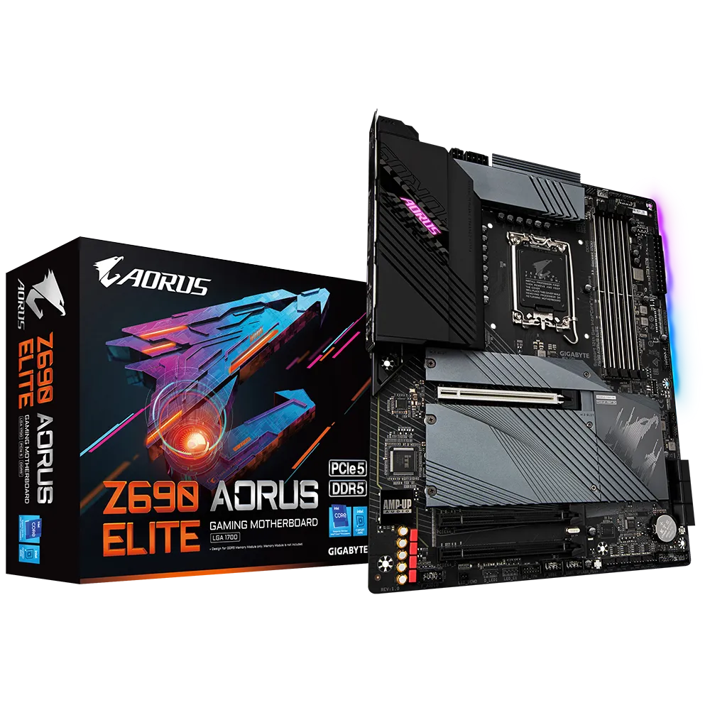 Mother GIGABYTE Z690 AORUS ELITE DDR5 s1700 (12va Gen) (8448)