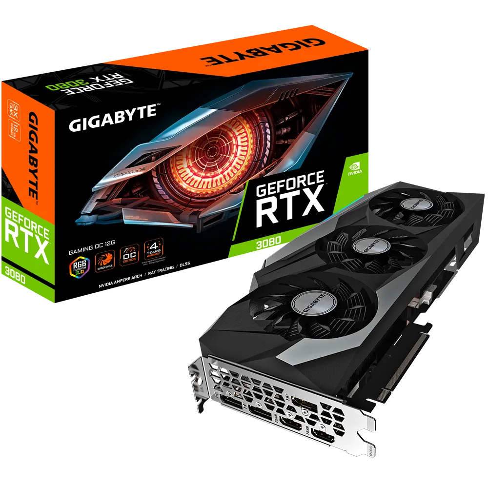 VGA Gigabyte GeForce RTX 3080 GAMING OC 12G LHR (0592)