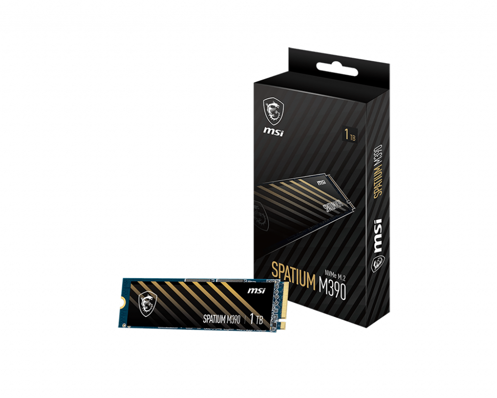 Disco SSD M.2 MSI SPATIUM M390 1TB PCIe Gen3x4, NVMe 1.4 (5664)