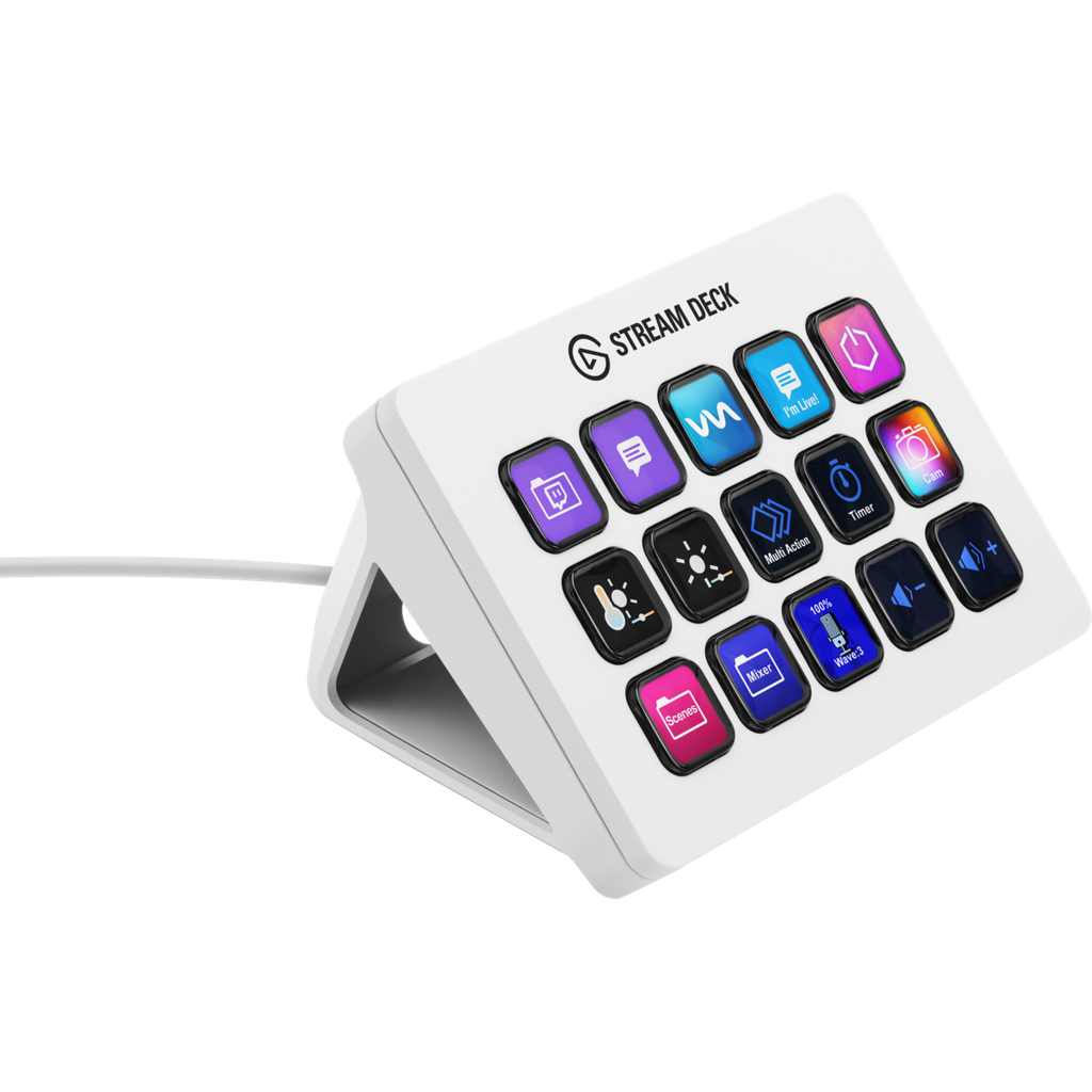 Stream Deck MK.2 Elgato 15 botones LCD customizables Blanco