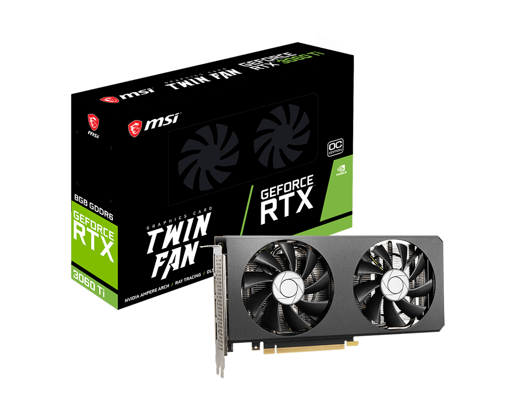 VGA MSI GeForce RTX 3060 Ti TWIN FAN 8G OC LHR(3914)