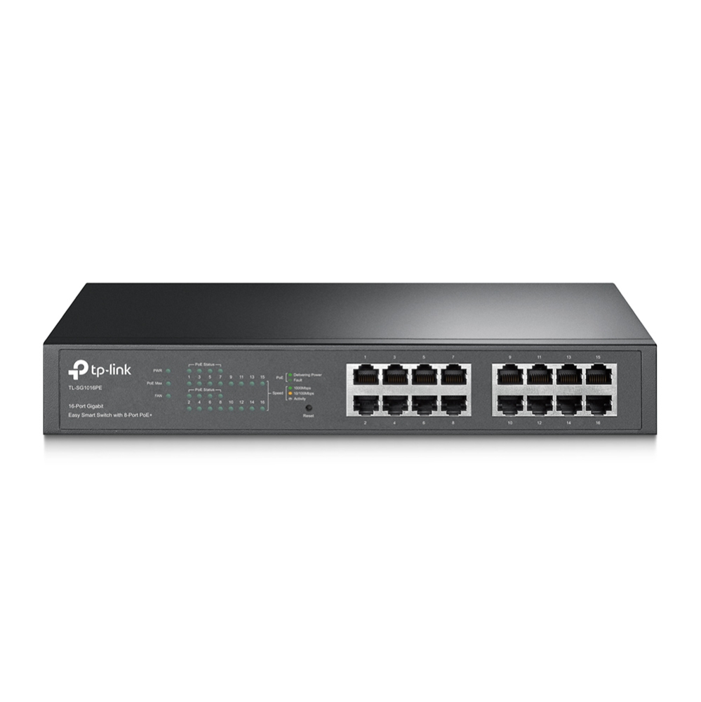 Switch Tp-Link TL-SG1016PE16P Giga 8 POE Smart Rack/Desk