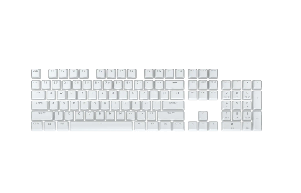 Kit de Teclas Corsair PBT DOUBLE-SHOT PRO Arctic White (9091)